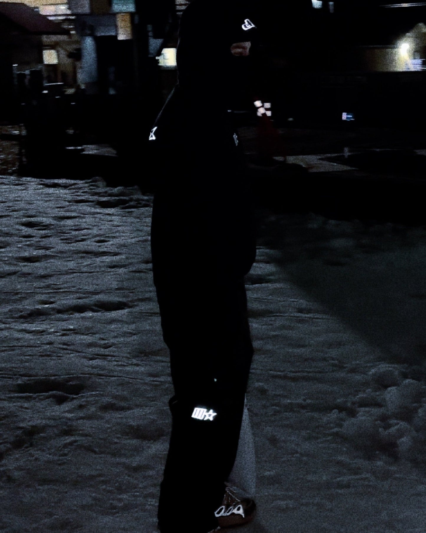 SPORTS EMBLEM NYLON PANT - EBONY - PROCESS WRLDWID3