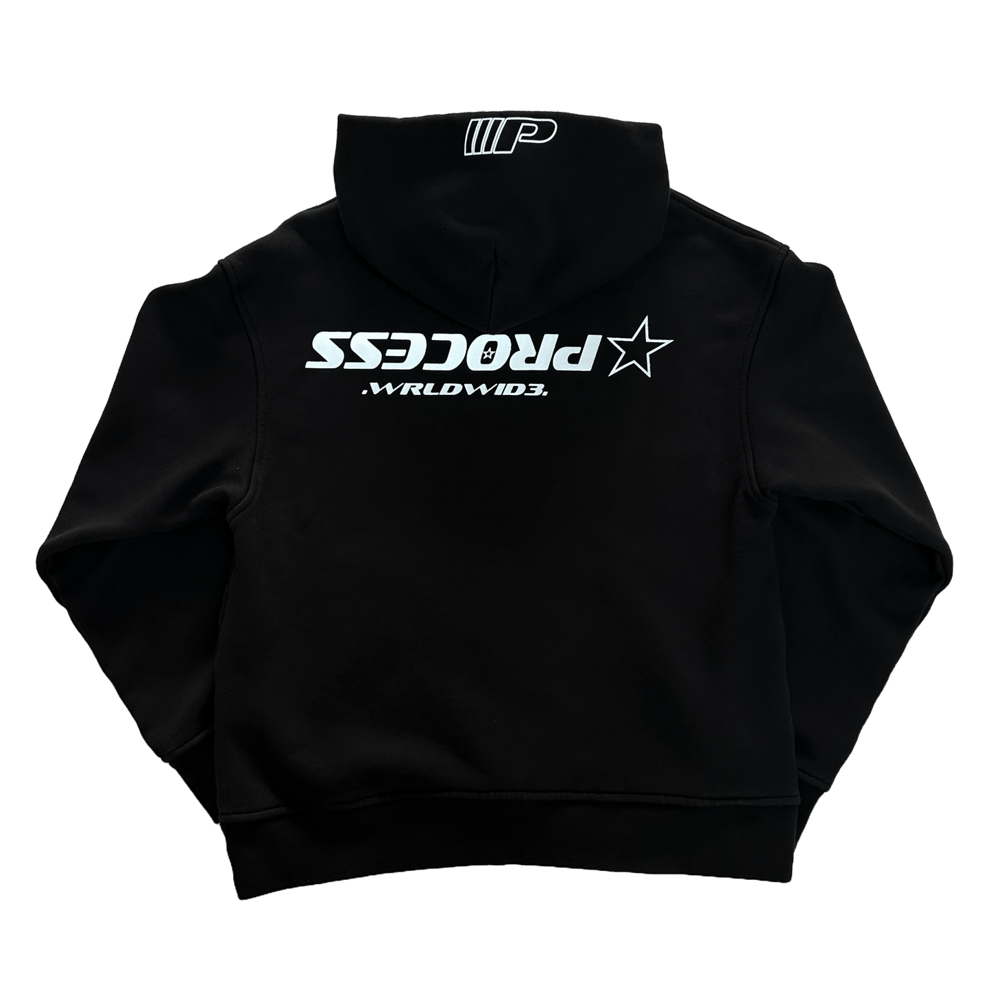 SPORTS EMBLEM HOODIE - EBONY - PROCESS WRLDWID3