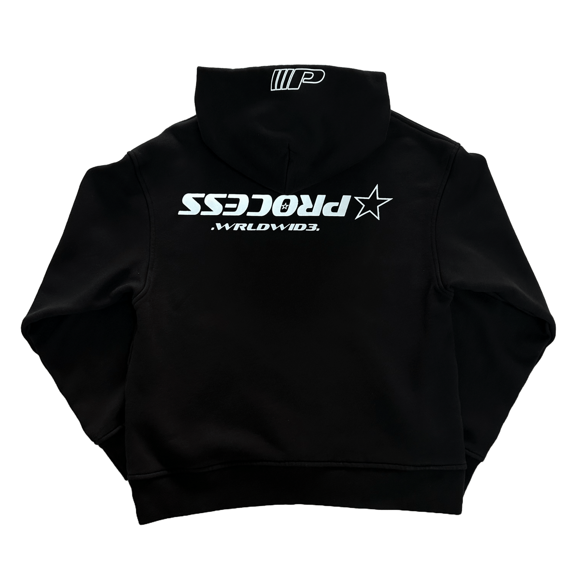 SPORTS EMBLEM HOODIE - EBONY - PROCESS WRLDWID3