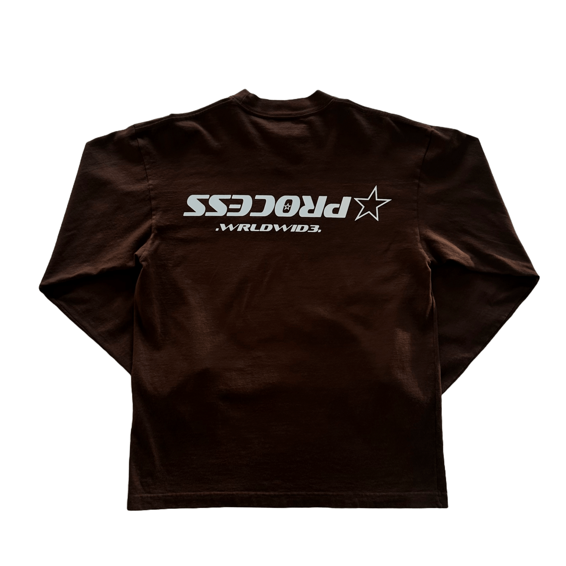 HEAVYWEIGHT LONG SLEEVE - CHOCOLATE - PROCESS WRLDWID3