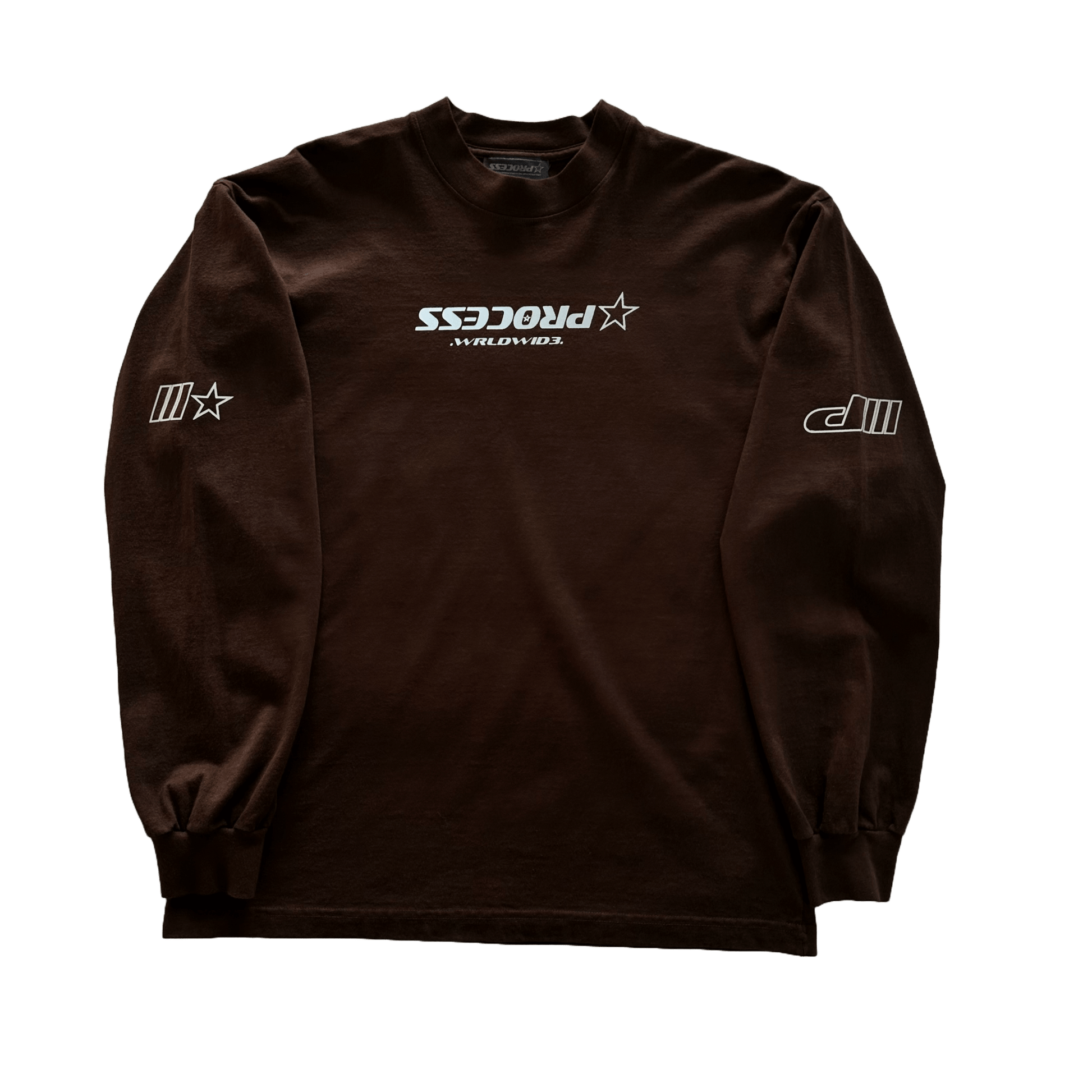 HEAVYWEIGHT LONG SLEEVE - CHOCOLATE - PROCESS WRLDWID3