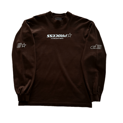 HEAVYWEIGHT LONG SLEEVE - CHOCOLATE - PROCESS WRLDWID3