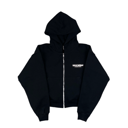 HEAVYWEIGHT SPORTS REFLECTIVE CROP ZIP UP - PROCESS WRLDWID3