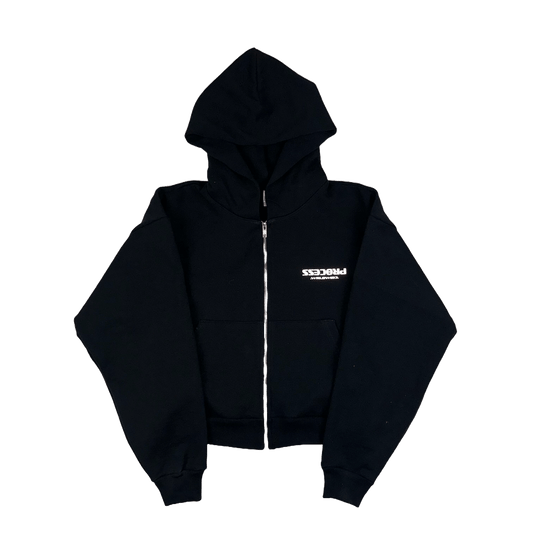 HEAVYWEIGHT SPORTS REFLECTIVE CROP ZIP UP - PROCESS WRLDWID3