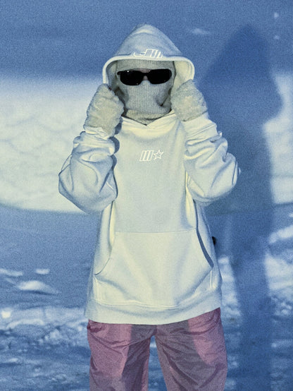 SPORTS EMBLEM HOODIE - WHITE - PROCESS WRLDWID3