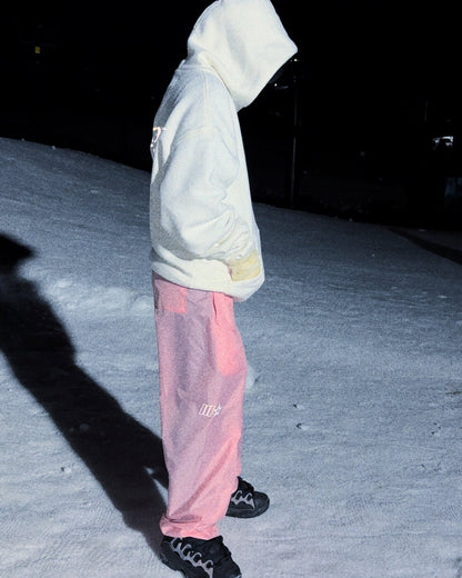 SPORTS EMBLEM NYLON PANT - PINK - PROCESS WRLDWID3