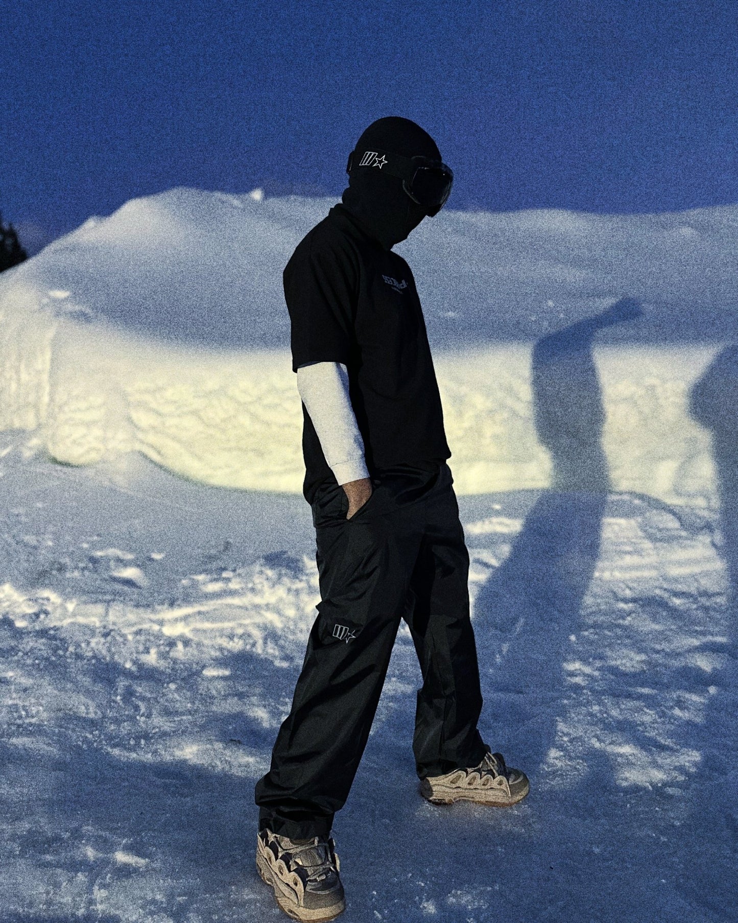 SPORTS EMBLEM NYLON PANT - EBONY - PROCESS WRLDWID3