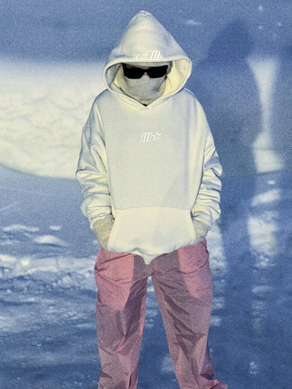 SPORTS EMBLEM HOODIE - WHITE - PROCESS WRLDWID3