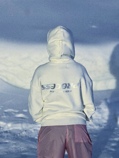 SPORTS EMBLEM HOODIE - WHITE - PROCESS WRLDWID3